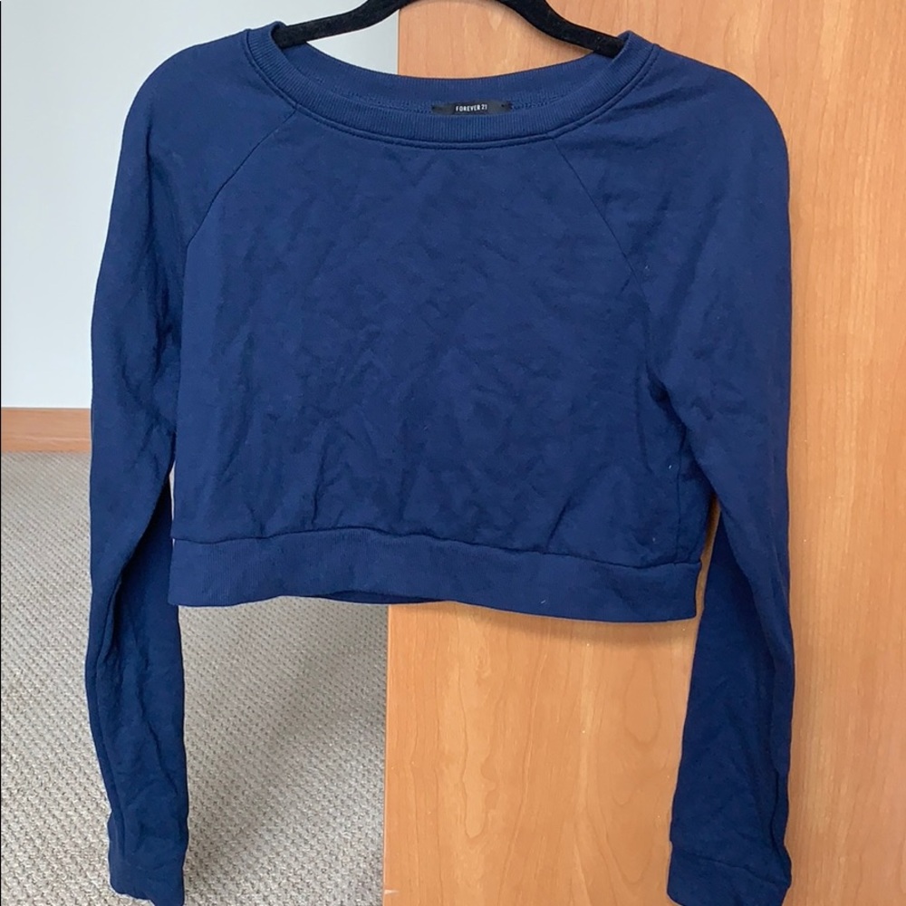 Cropped Crewneck Sweater
